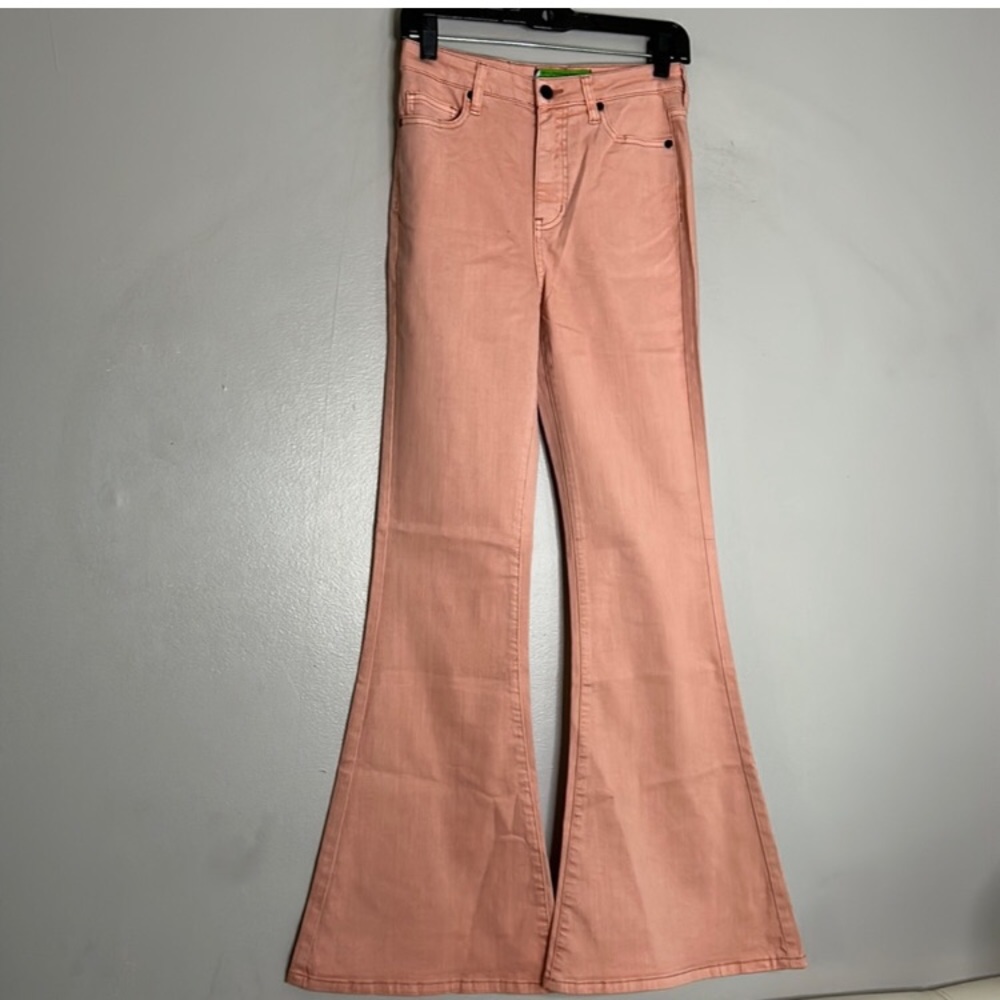 NWT Free People x Sandrine Rose High-Rise Super Flare Jean Color Petal Size 26